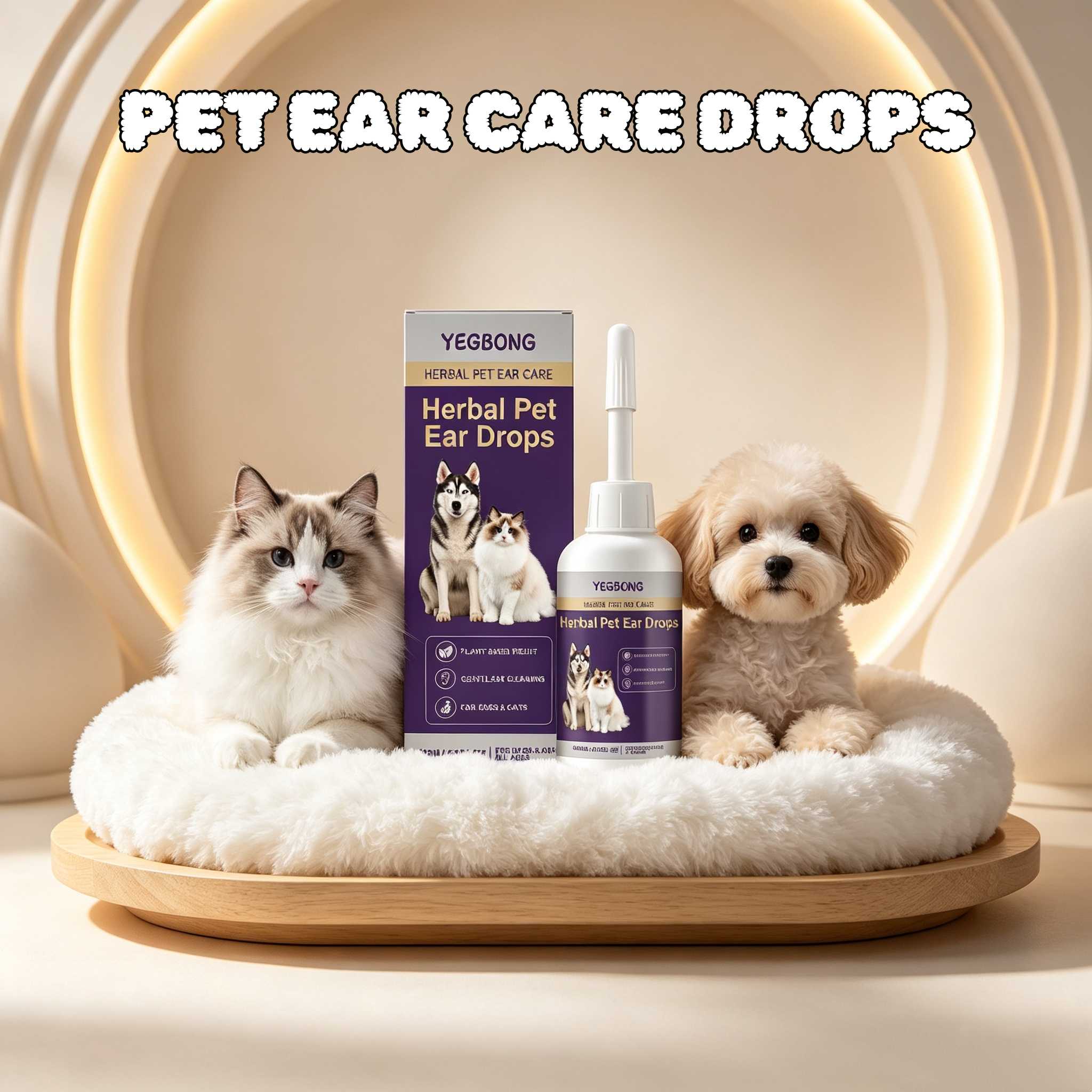 Pet Ear Cleaner - Pets Ear Water Cleaning Drops Reduce