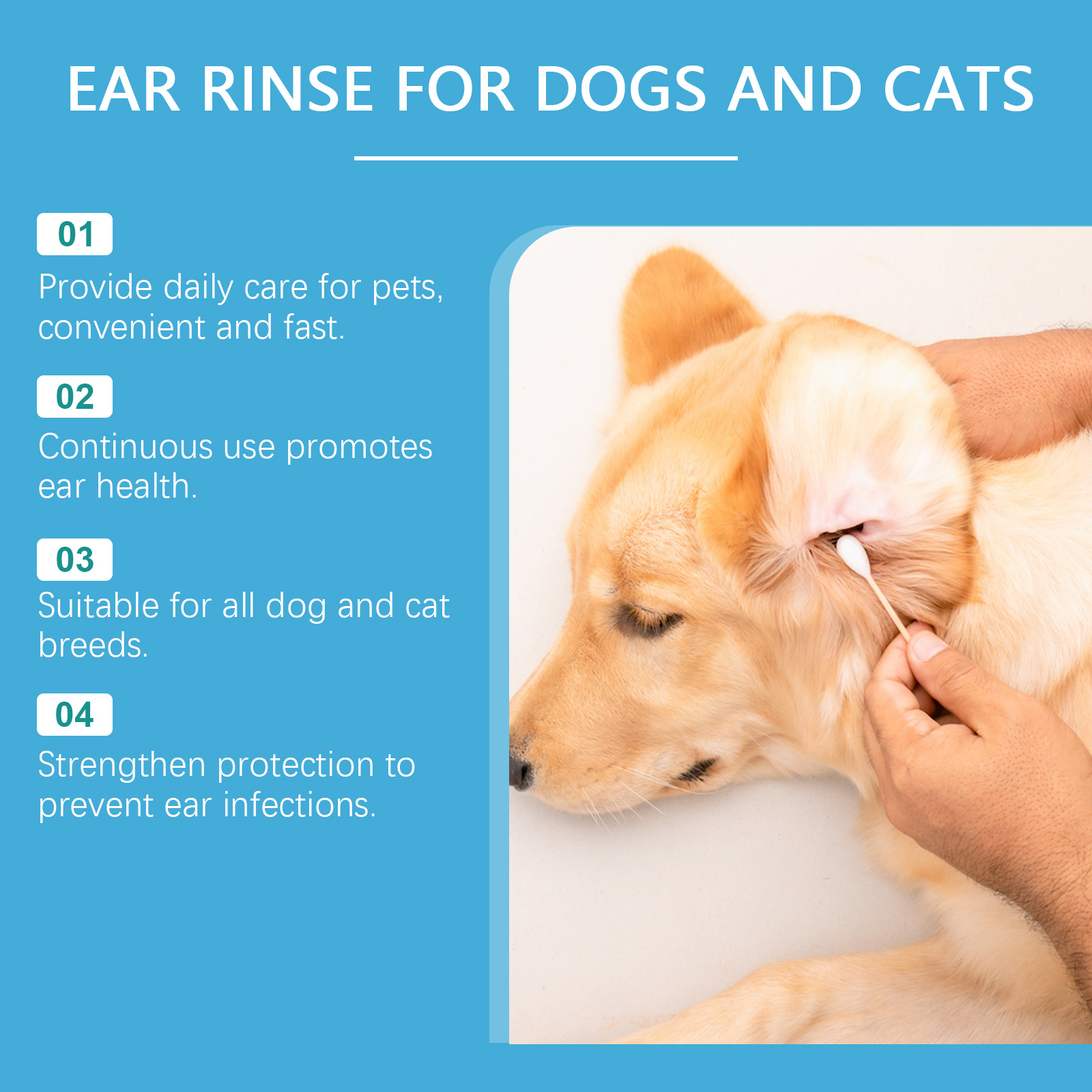 Pet Ear Cleaner For Dogs & Cat - đánh giá và giá Pet Ear Cleaner