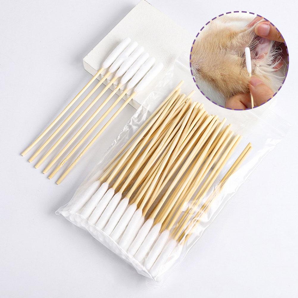 50/100 PCS Cotton Sticks Dog E - đánh giá và giá Pet Ear Cleaner