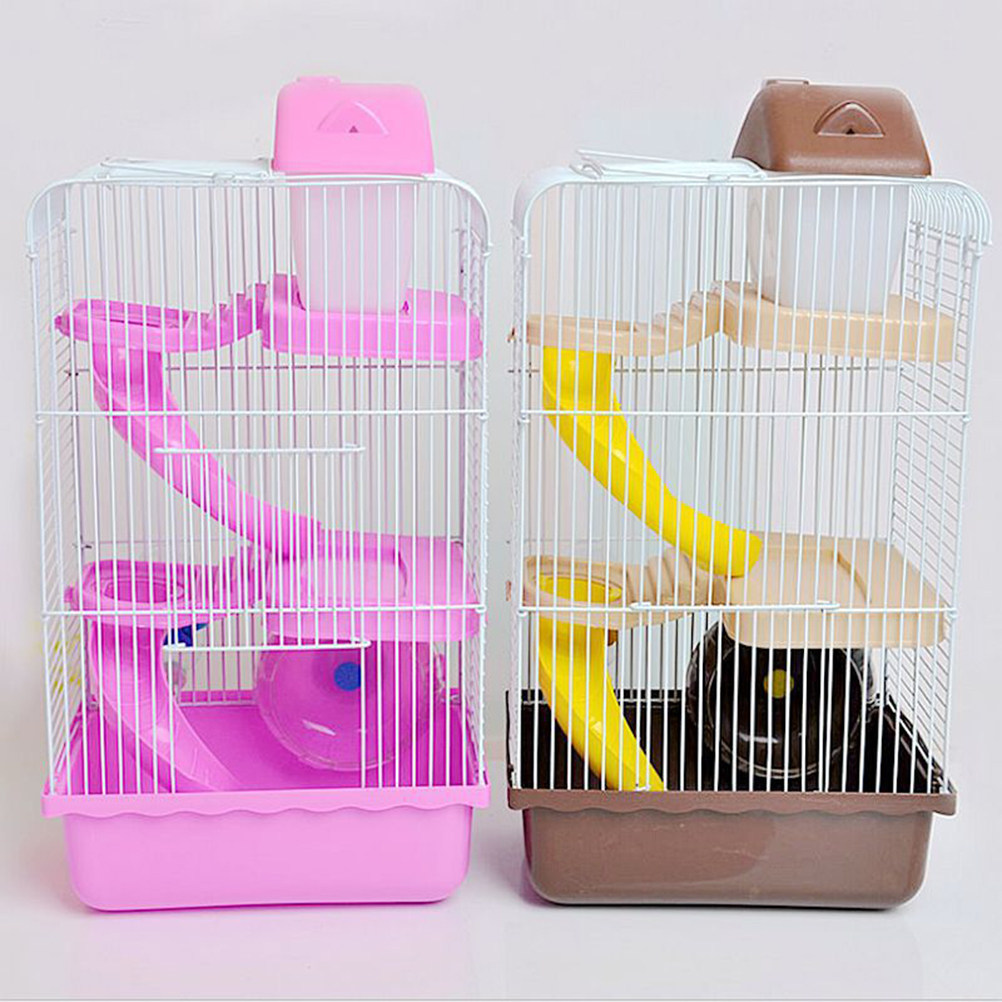Luxury 3-Tier Slide Design Ham - đánh giá và giá Hamster Cage Wheel