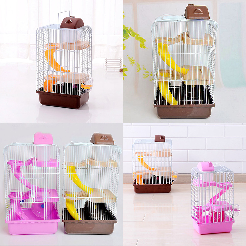 Luxury 3-Tier Slide Design Ham - đánh giá và giá Hamster Cage Wheel