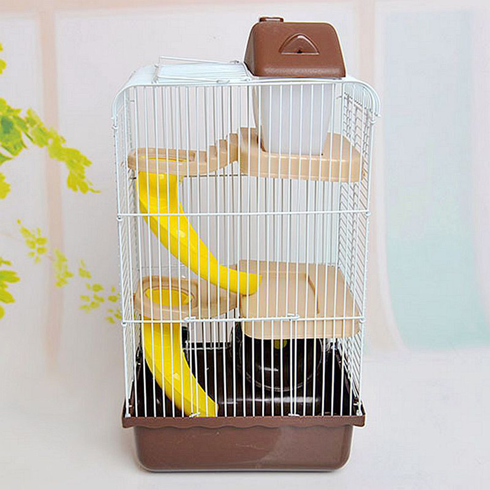 Luxury 3-Tier Slide Design Ham - đánh giá và giá Hamster Cage Wheel