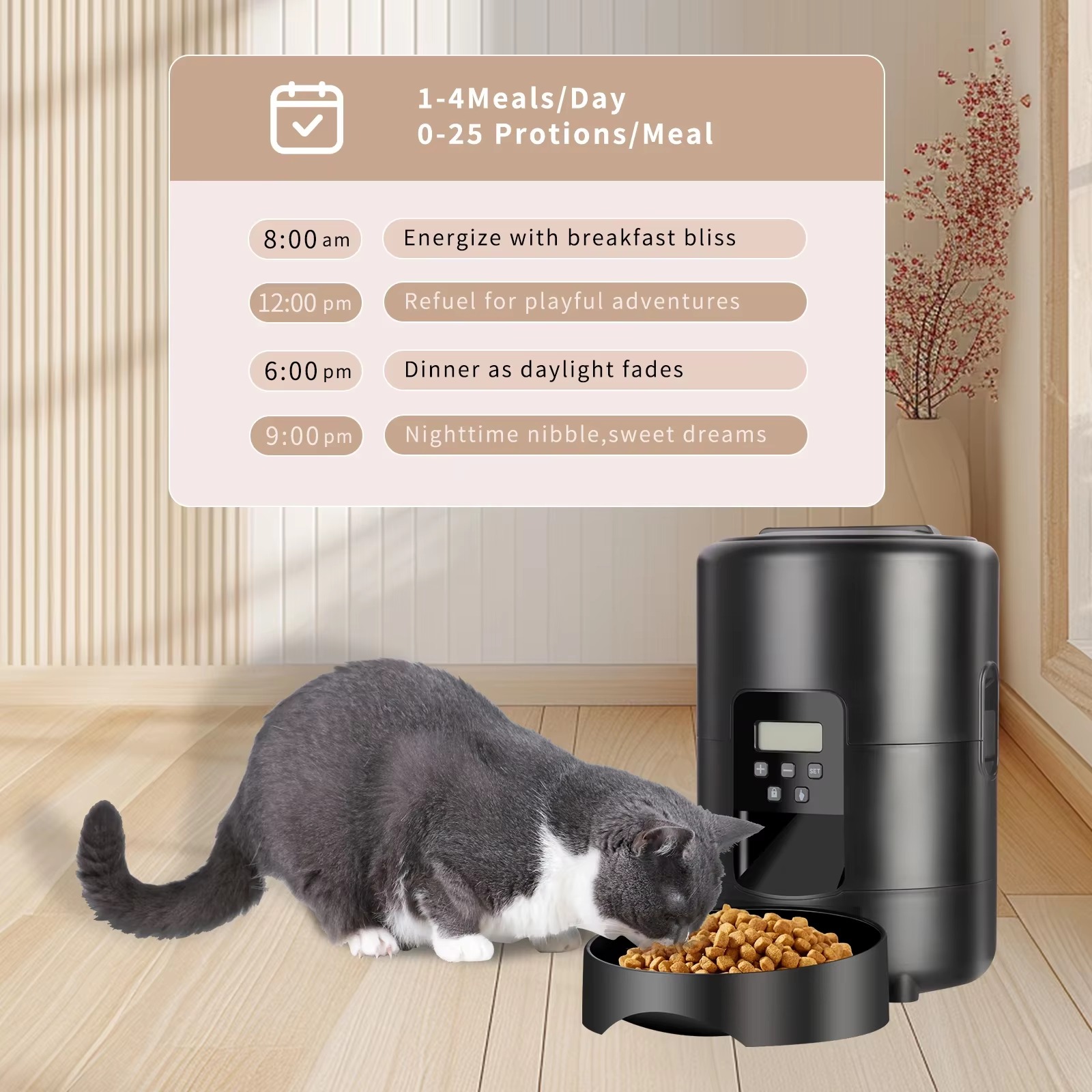 2L APP Control Automatic Pet F - đánh giá và giá Automatic Pet Feeder