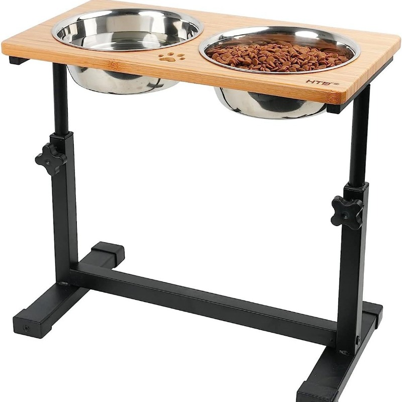Wooden Raised Dog Bowl Adjusta - đánh giá và giá Pet Supplies Pet Shop