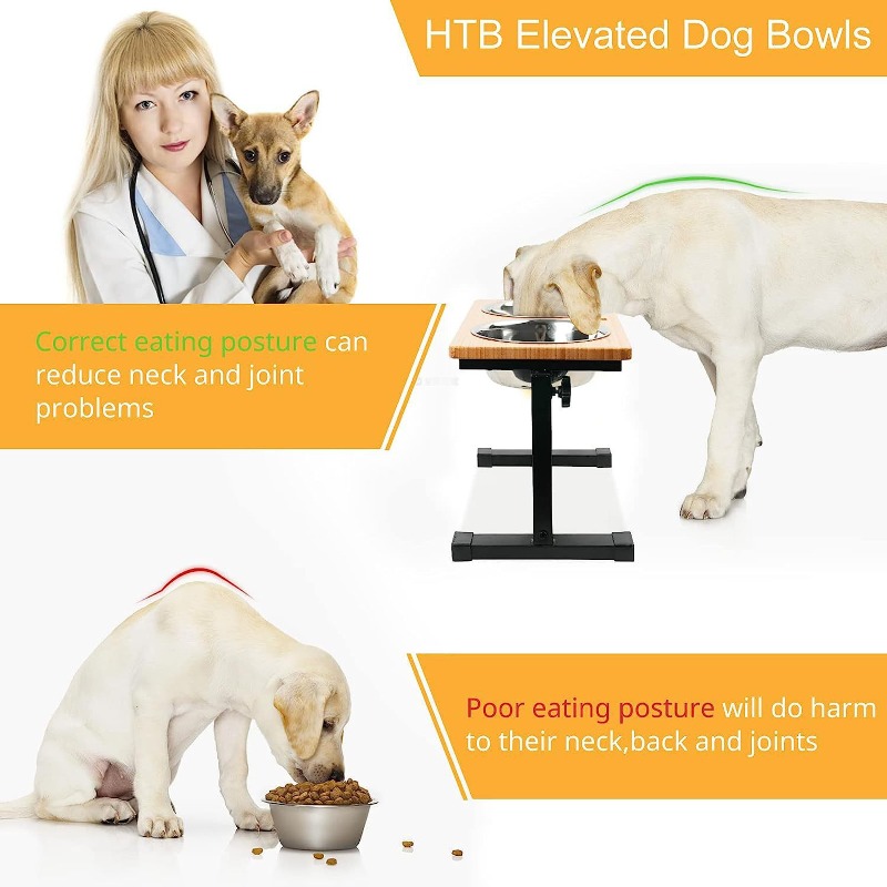 Wooden Raised Dog Bowl Adjusta - đánh giá và giá Pet Supplies Pet Shop