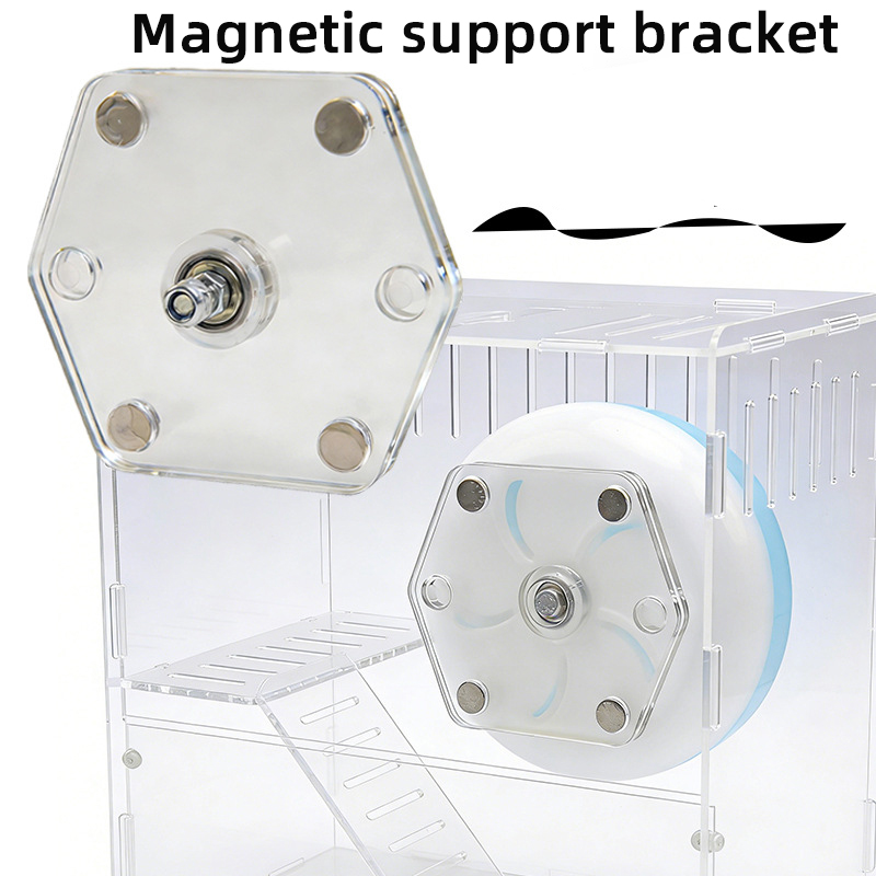 Magnetic running wheel bracket - đánh giá và giá Hamster Cage Wheel