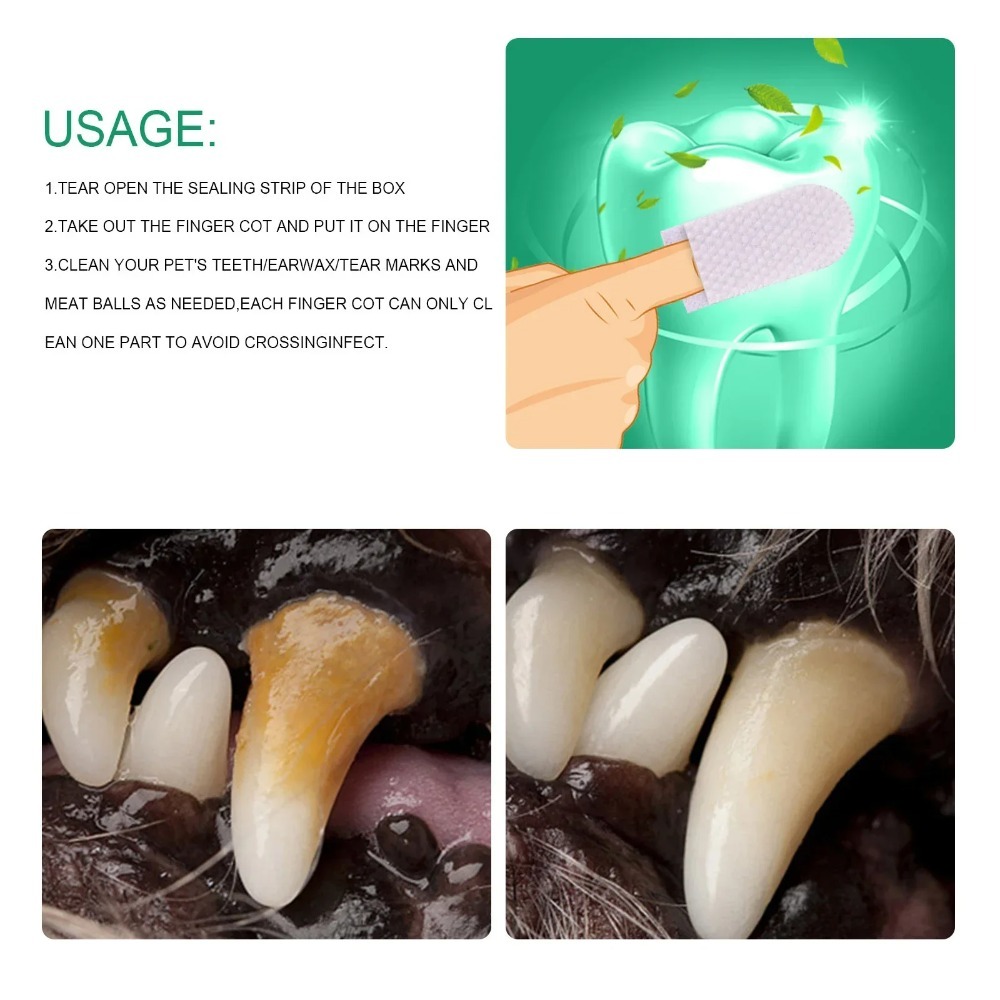 Disposable Pet Finger Cot Wet  - đánh giá và giá Pet Ear Cleaner
