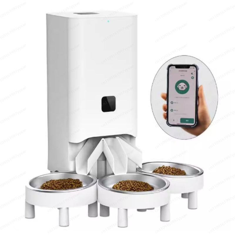 Three-bowl Automatic Pet Feede - đánh giá và giá Automatic Pet Feeder