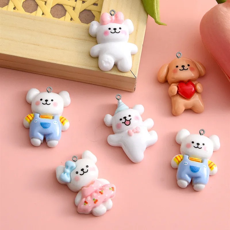 10pcs Cartoon Dog Resin Charms - đánh giá và giá Pet Supplies Store