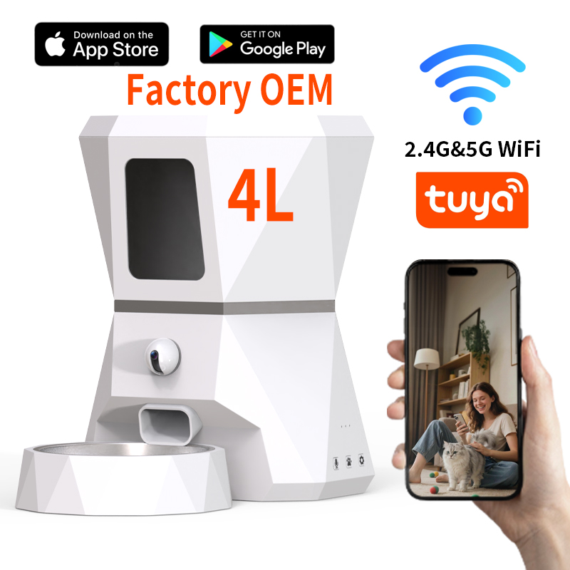 Top-Quality 4L Tuya APP Contro - đánh giá và giá Automatic Pet Feeder