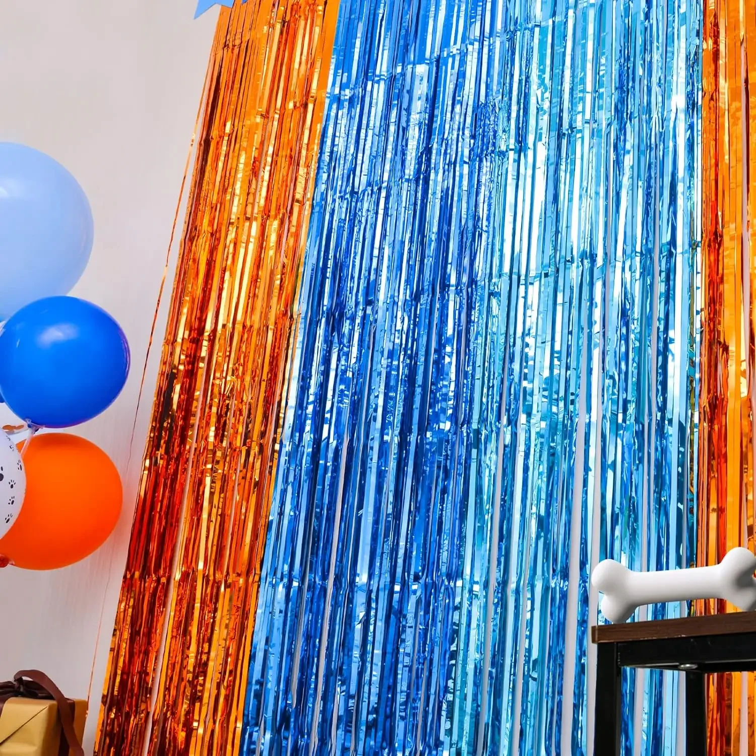 Orange Blue Dog Foil Fringe Cu - đánh giá và giá Pet Supplies Store