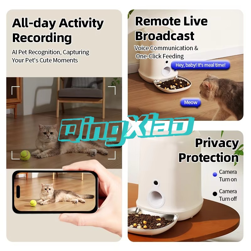 Fully Automatic Smart 4L Stain - đánh giá và giá Automatic Pet Feeder