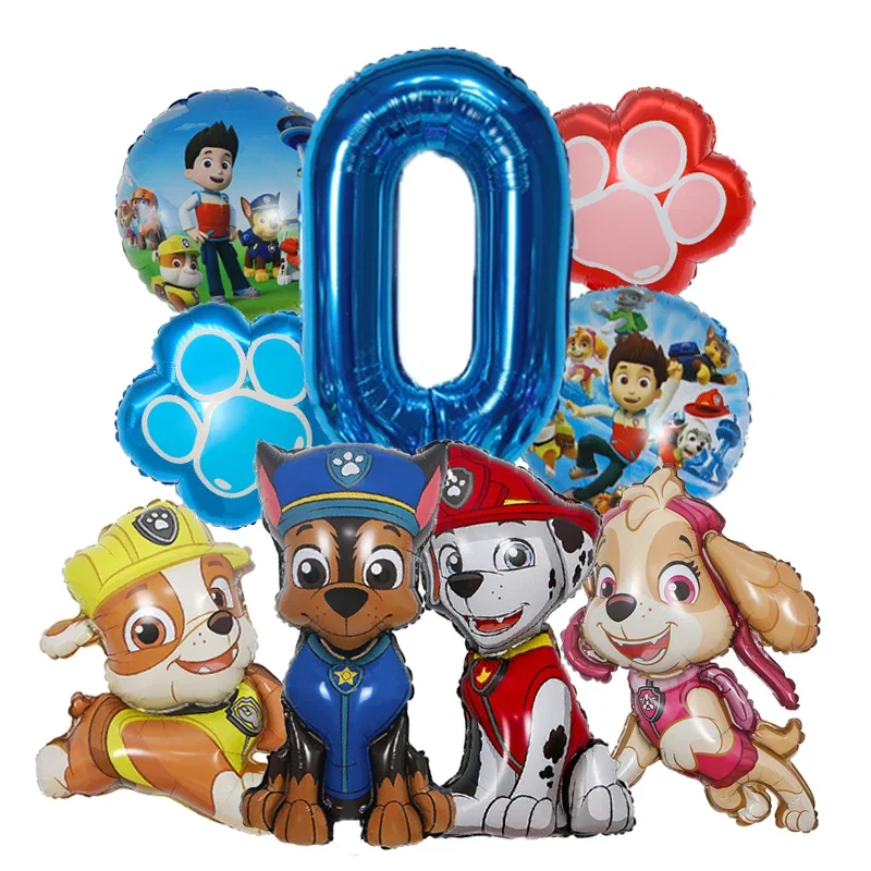 9pcs Cartoon Paw Patrol Foil B - đánh giá và giá Pet Supplies In
