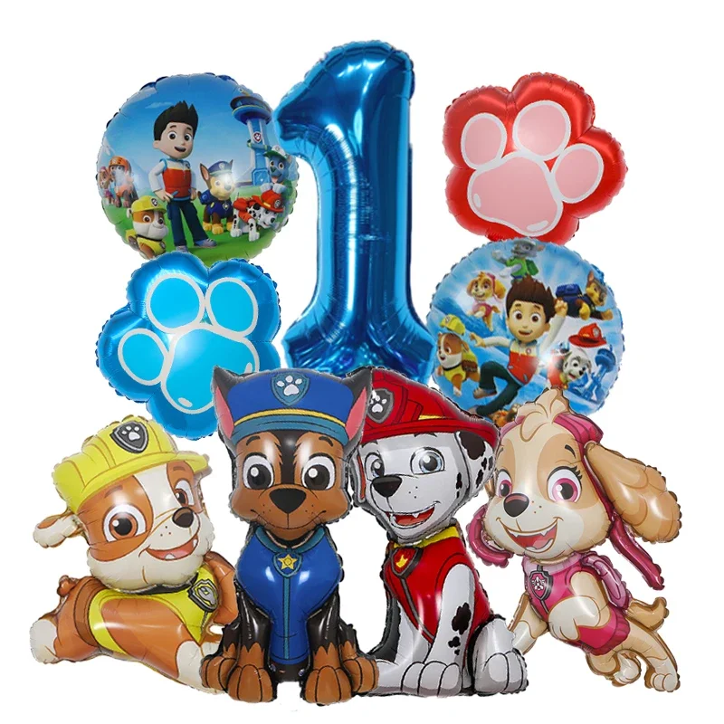9pcs Cartoon Paw Patrol Foil B - đánh giá và giá Pet Supplies In