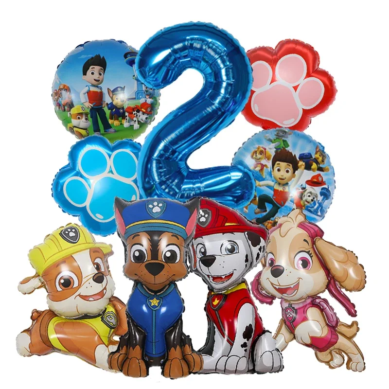 9pcs Cartoon Paw Patrol Foil B - đánh giá và giá Pet Supplies In